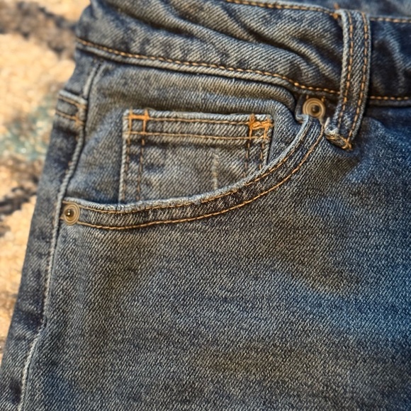 BCBGeneration Blue Flare Wide Leg Jeans Size 7/28 High Rise - Picture 5 of 14